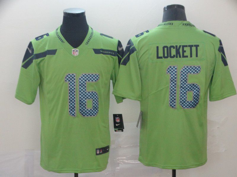 Men Seattle Seahawks 16 Lockett Green Nike Vapor Untouchable Limited Player NFL Jerseys